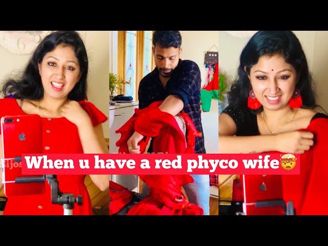 Red️psycho part-4/When u have a red psycho wife️#sijoshNriya #shorts