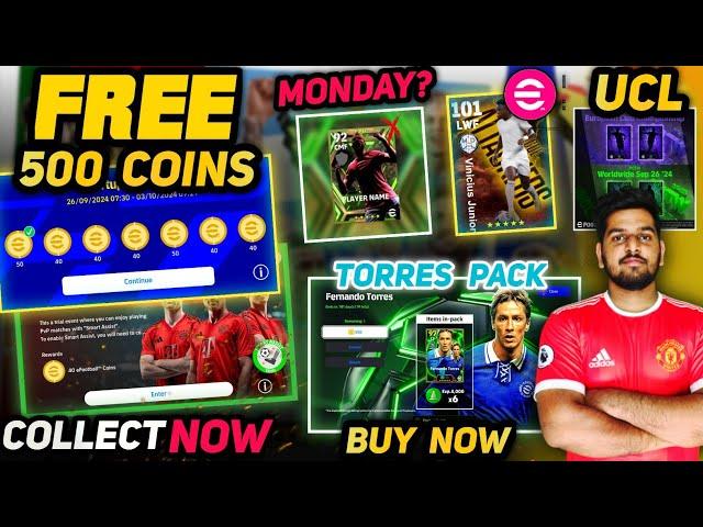 Free 500 Coins This Week | New Epic Torres Pack-Sign Now | UCL POTW | Monday Epic Pack?