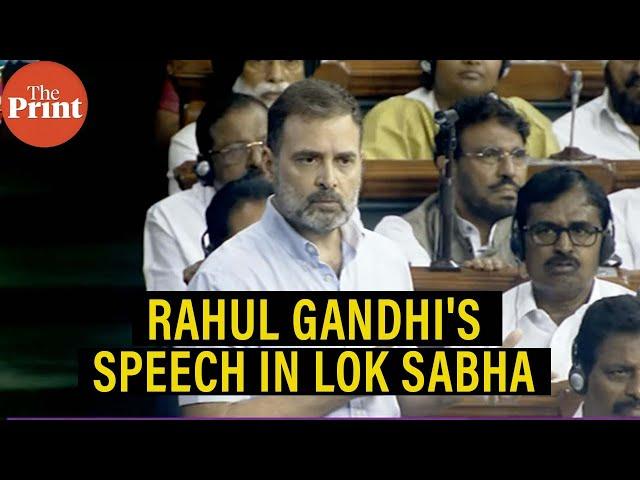 Live: Congress MP Rahul Gandhi's speech in Lok Sabha