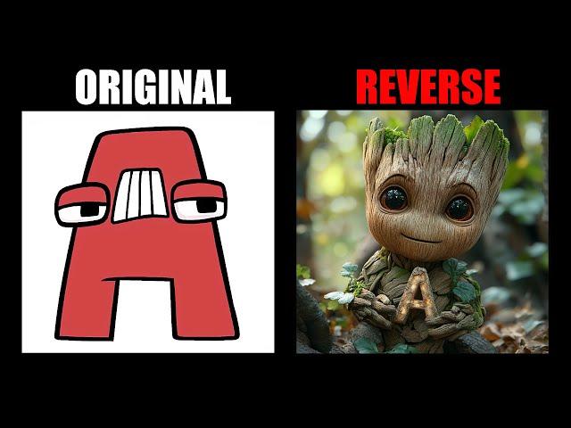 Reverse Alphabet Lore But It's Teen Groot (A-Z...) - Alphabet Lore Meme Animation - TD Rainbow