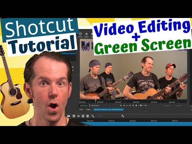 SHOTCUT Video Editing and Green Screen Tutorial!