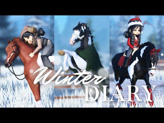 A Winter Diary: Equestrian Vlog ️ New Horse, Progress & More! II Strideway Roleplay Roblox