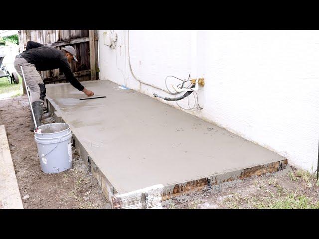 How to make a concrete slab - From start to finish