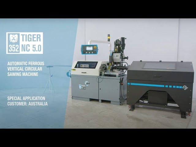 MEP Saws | Tiger 352 NC 5.0 + Bar Unloader | Duroc Machine Tool