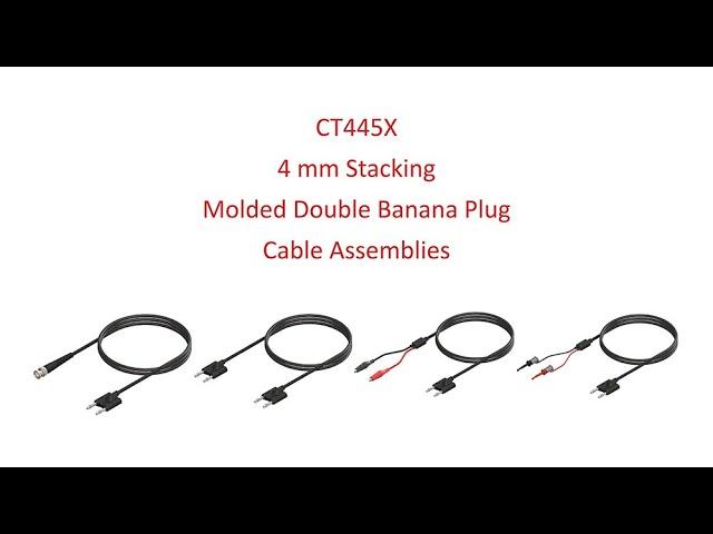 Molded Double Plug Coaxial Cable Assemblies