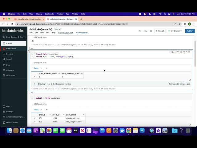 Databricks: deltaTableHandsOn| Delta Table Example