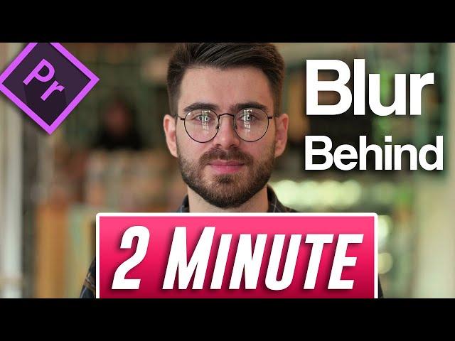 How to get Blurry Background in Premiere Pro CC (Fast Tutorial)