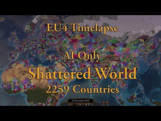 EU4 Shattered World - AI Only Timelapse