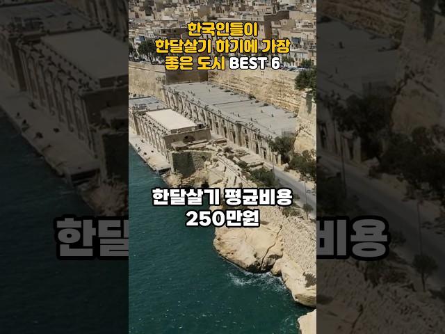 한국인들이 한달살기 하기에 가장 좋은 도시 BEST 6