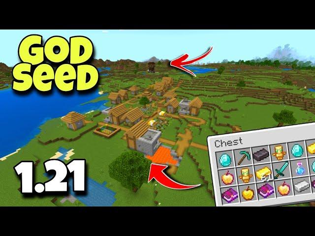 (God Seed) For Minecraft 1.21 Bedrock And Pocket Edition | Seed Minecraft 1.21 | Minecraft Seeds