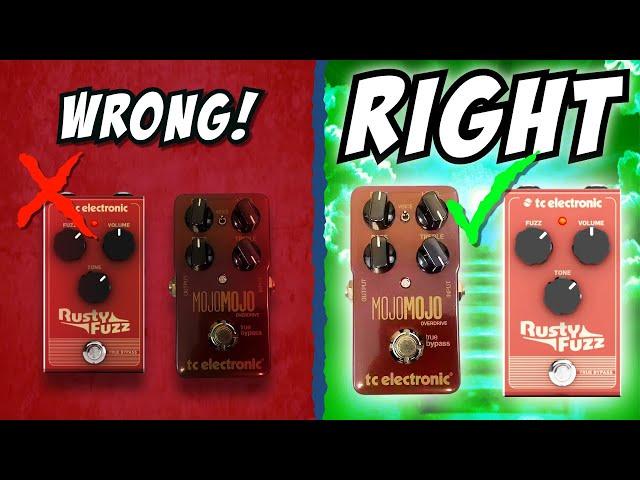 Don't get this Wrong! Stacking Fuzz pedals the Right way.