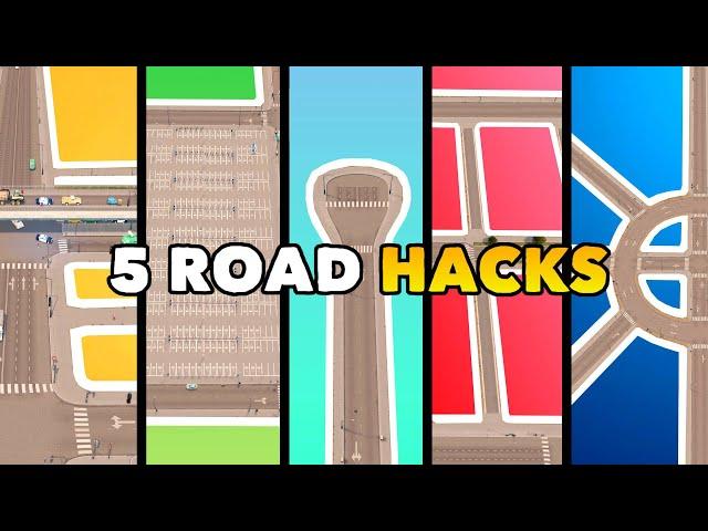 5 Road Hacks you need to know in Cities: Skylines! | No Mods needed