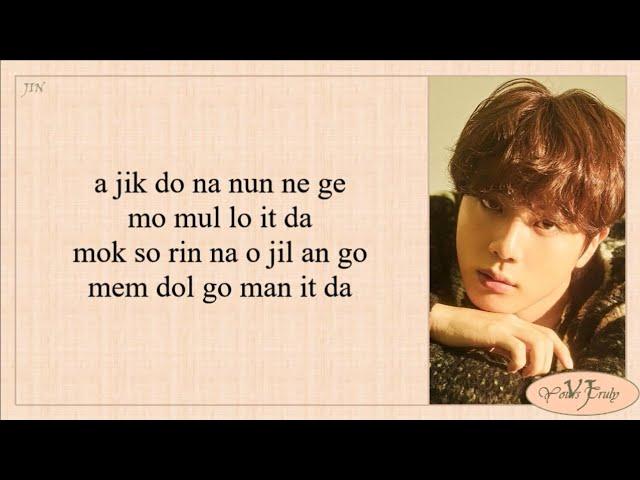 Jin (BTS 방탄소년단) - Abyss (Easy Lyrics)