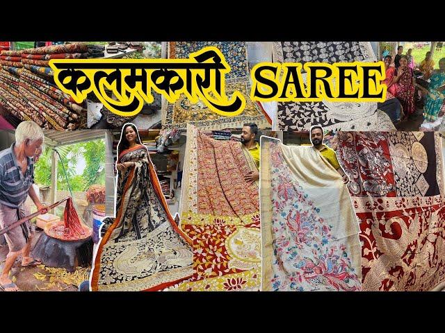 Handloom Saree in Mumbai | KALAMKARI SAREES | Mumbai's Best Saree Market | Cheapest Market in Mumbai