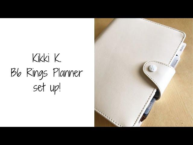 Kikki K B6 Rings Planner setup!