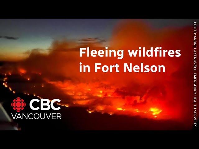 Evacuees escape raging wildfire in northeast B.C.