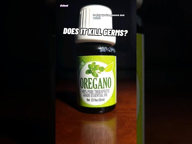 Oregano Oil vs Germs Under Microscope