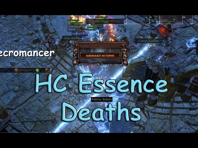Path of Exile: HC Essence Deaths