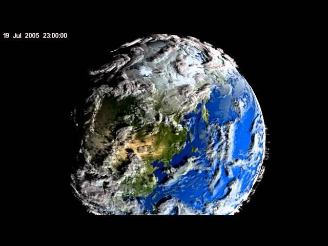 Volume-Rendered Global Atmospheric Model by NASA's Scientific Visualization Studio
