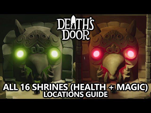 Death's Door - All 16 Shrine Locations - Max Health and Magic Upgrades Guide - Crystals