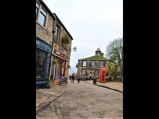  Christmas Village Walk Howarth - Relaxing Walks Uk  #shorts #short
