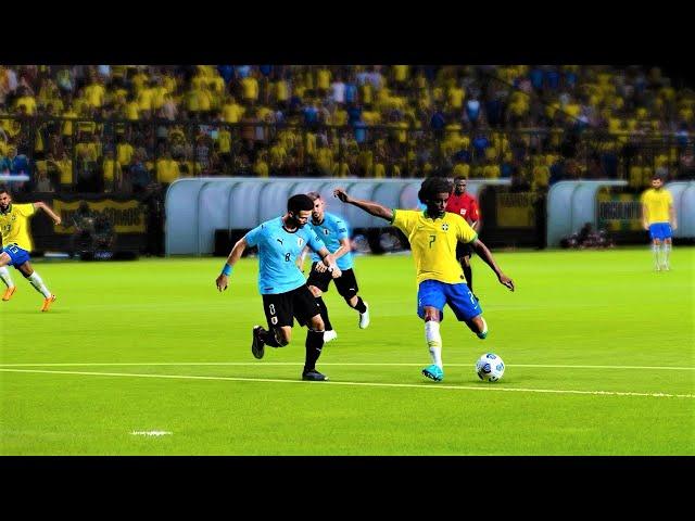 PES 2021 | URUGUAY vs BRAZIL | FIFA World Cup Qualification | Gameplay PC