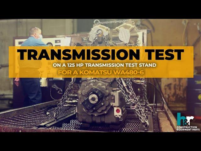 Komatsu WA480-6 - Transmission Test