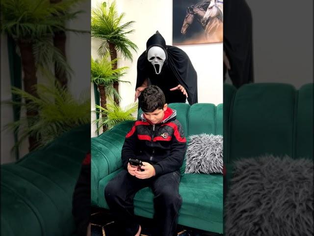 A terrifying person came to us and we hit him 