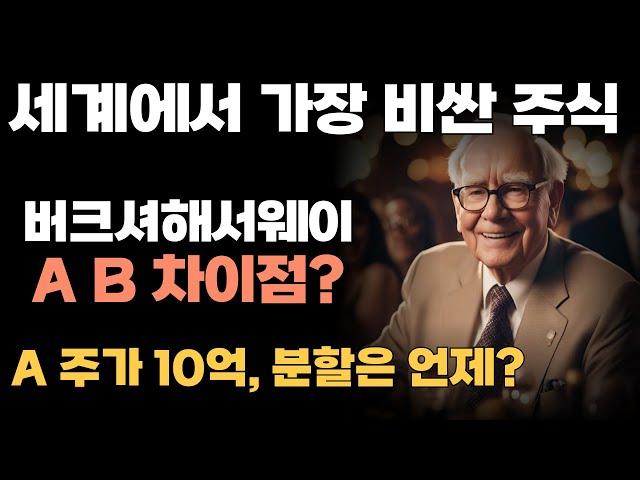 버크셔 해서웨이 A주 vs B주 차이｜워렌버핏이 주식 분할을 안 한 이유까지 정리!