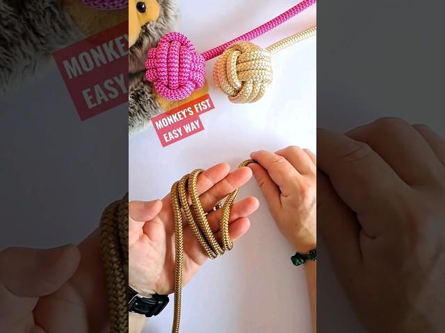 How to Tie Monkey's Fist #shorts #knot #diy