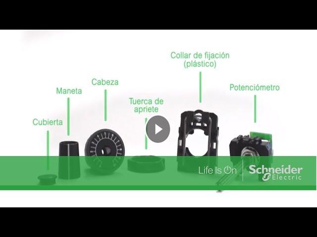 Cómo montar un Potenciómetro con base de plástico