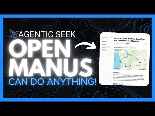 AgenticSeek: FULLY FREE Manus Alternative with UI! Generalist AI Agent! (Opensource)