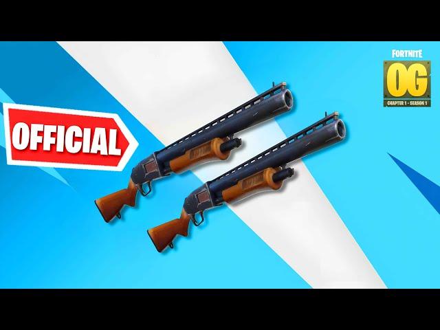 OFFICIAL Fortnite Confirms DOUBLE PUMP In OG Chapter 1 Season 1!!!!  (We Are SO BACK)