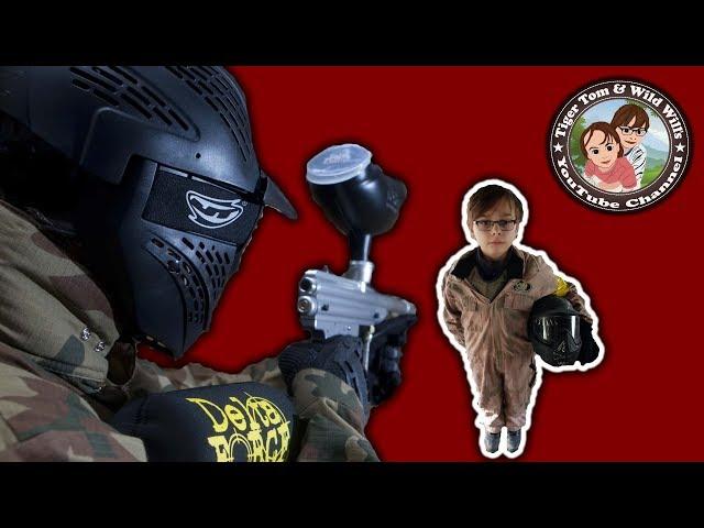 PAINTBALLING With Friends - Take No Prisoners!! | Tiger Tom and Wild Will