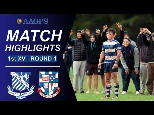 Riverview vs Shore || AAGPS Round 1 2024 || 1st XV Highlights