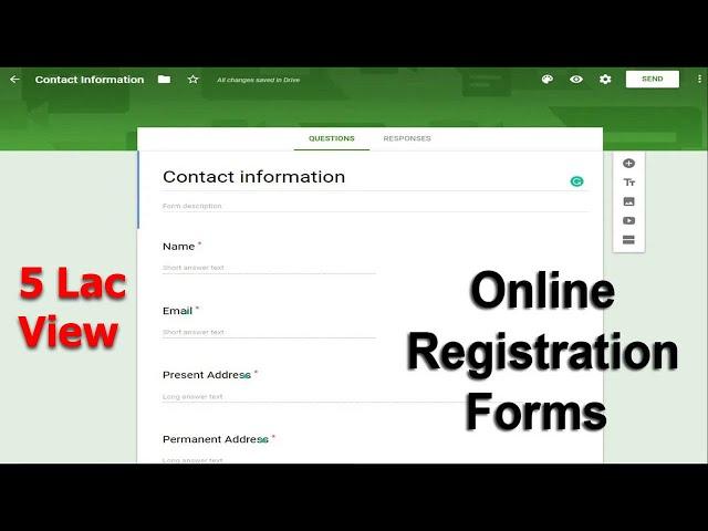 How to create online registration form using google docs Forms