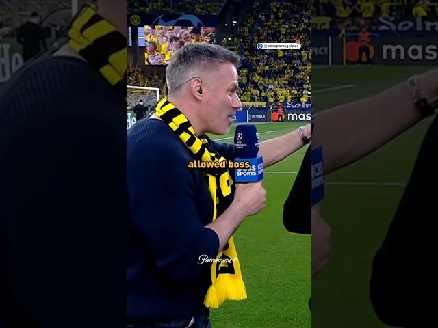 Dortmund boss Terzic telling Jamie to go into the Yellow Wall 🟡️