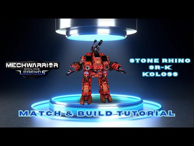 MWO: Stone Rhino SR-K Koloss - Matches at Tourmaline Desert & Viridian Bog - Build Tutorial