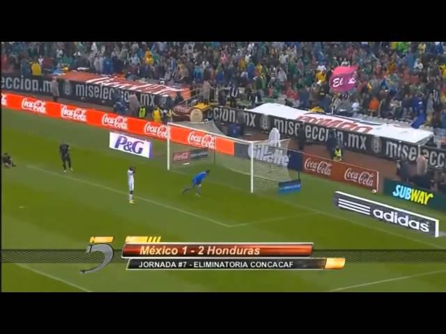 Aztecazo Narración Hondureña México 1-2 Honduras