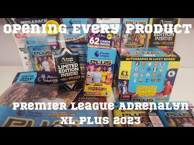 PANINI PREMIER LEAGUE ADRENALYN XL PLUS 2023 FULL BOX RIP! OPENING EVERY SINGLE PRODUCT FOR THE SET!