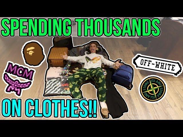 SPENDING THOUSANDS ON HYPEBEAST STREETWEAR!! (BAPE, OFFWHITE, MCM AND MORE)