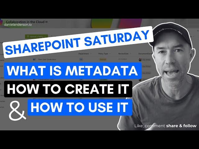 SharePoint Saturday - What is Metadata and how to use it