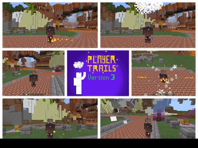 Player Particle Trails Version 3  //  Minecraft bedrock function Pack