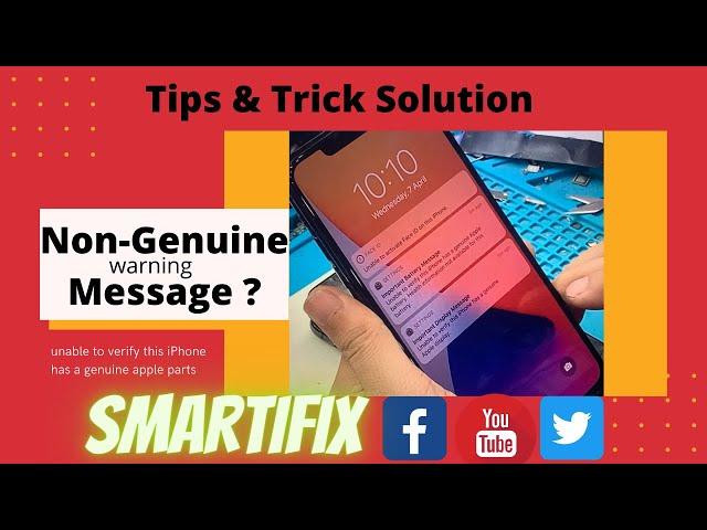 iPhone 11 Pro Max important Display Message, Important Battery Message 100% Fix|Non-Genuine Warning