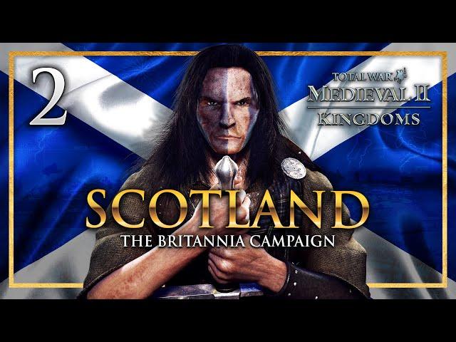 THE BRUTAL ISLAND INVASION! Medieval 2: Total War - Kingdoms Britannia - Scotland Campaign #2