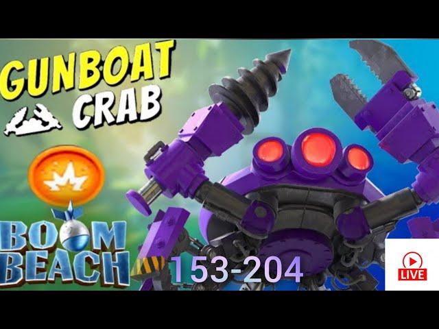 LIVE   -  Gunboat Mega Crab 2024 |  Stages 153-204 |  Boom Beach