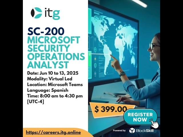 SC 200 Microsoft Security Operations Analyst #itg #cybersecurity
