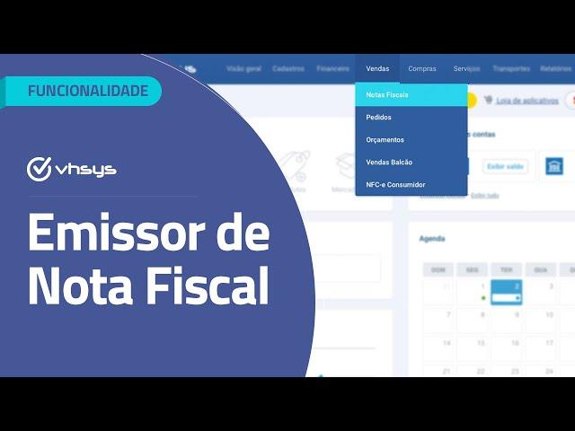 Emissor de Nota Fiscal | Funcionalidade vhsys