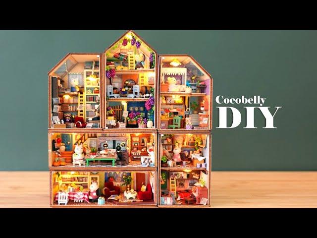 Rabbit Town | DIY Miniature Dollhouse Crafts | Relaxing Satisfying Video