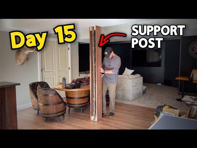 Wrapping a Basement Support Post | Home Renovations - DAY 15